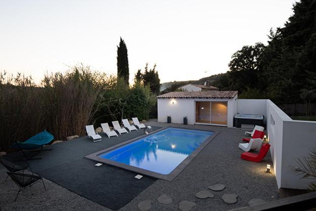 Mise En Scene Bed & Breakfast Aumelas Exterior foto