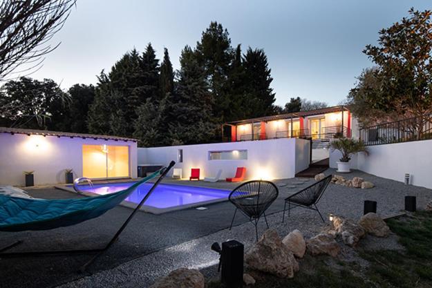 Mise En Scene Bed & Breakfast Aumelas Exterior foto